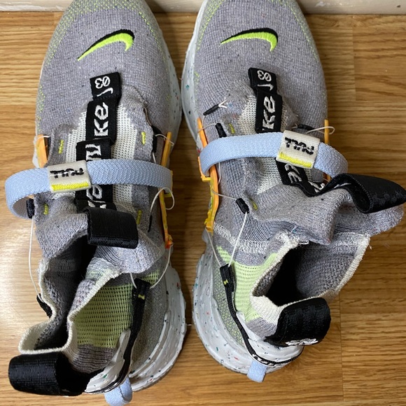 Nike Space Hippie Grey Volt Size 8.5 - Picture 5 of 6